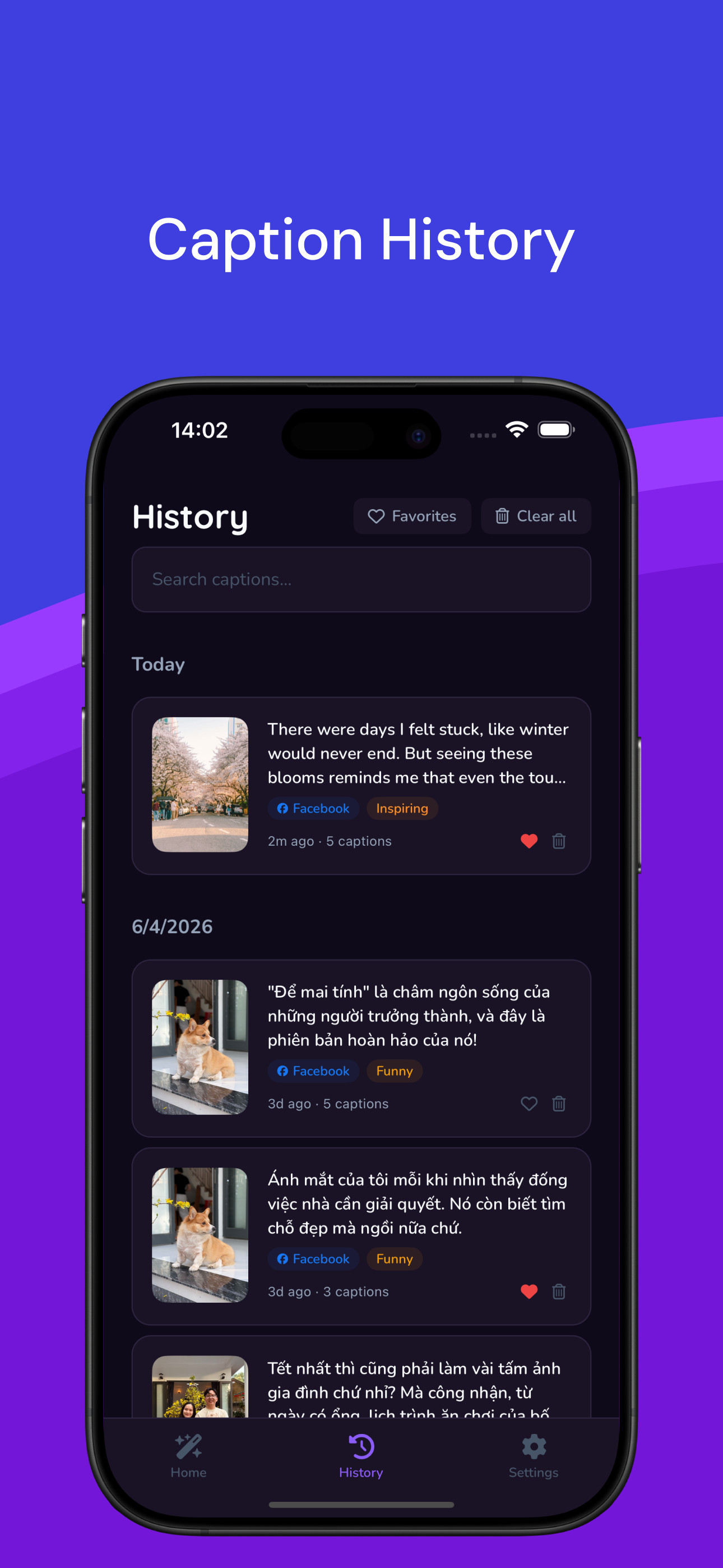 CapnAI tone selector — funny, professional, inspiring, casual and more